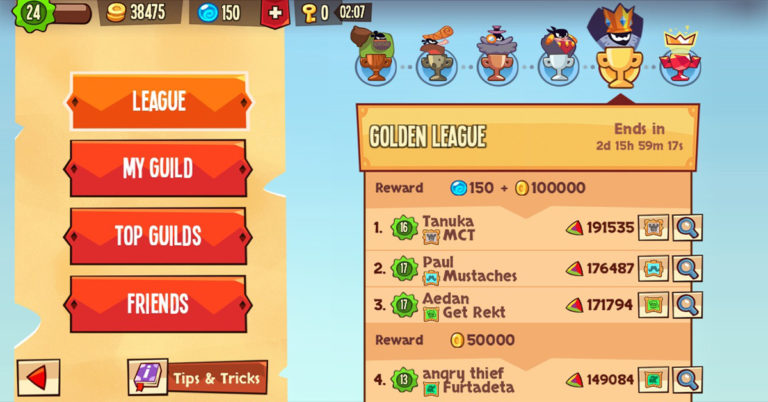 Thiết kế leaderboard trong game